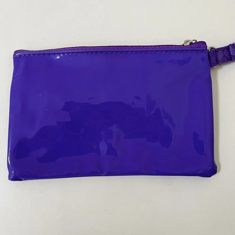 VTG Care Bears Starpoint 2004 Purple Share Bear Wristlet Wallet Coin Purse Pouch